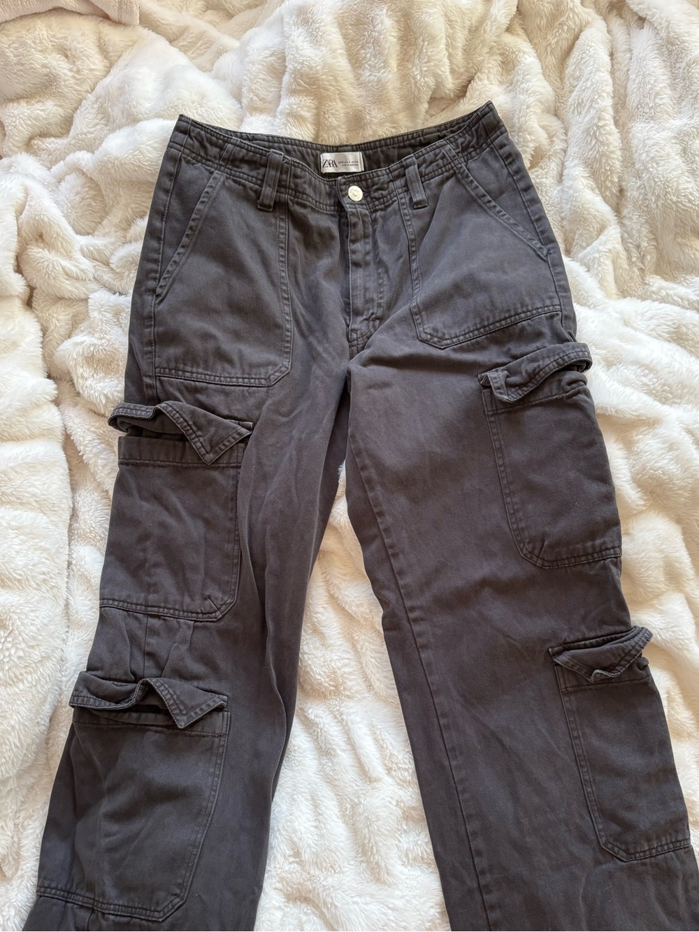 Zara Charcoal Utility Pants
